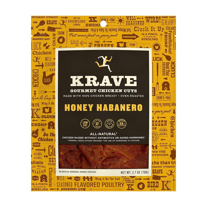 KRAVE Meat Cuts KRAVE Honey Habanero Chicken Cuts 2.7 Ounce