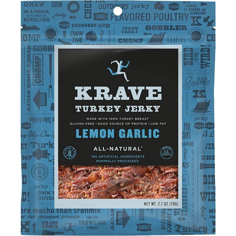 KRAVE Meat Cuts KRAVE Lemon Garlic Turkey Cuts 2.7 Ounce