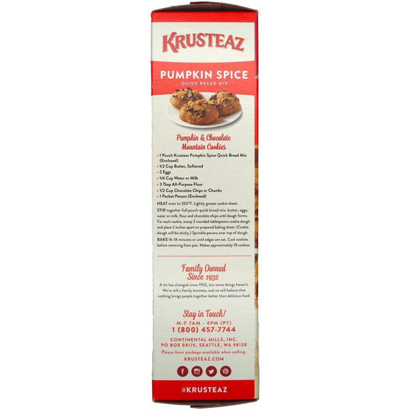 krusteaz pumpkin spice quick bread mix krusteaz 834766