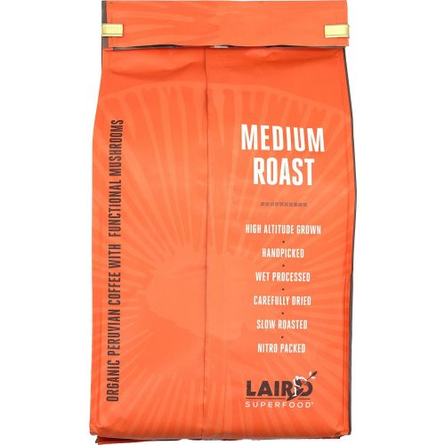 laird superfood ground organic peruvian coffee with functional mushrooms laird superfood 956541