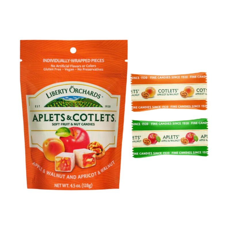 liberty orchards aplets cotlets 45 ounce liberty orchards 125204