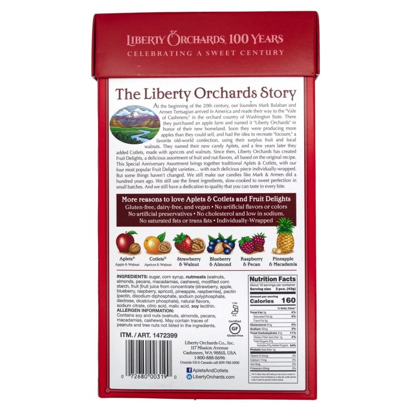 liberty orchards aplets cotlets liberty orchards 700157