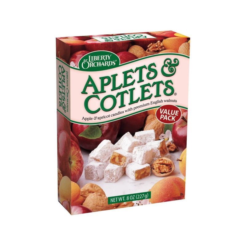 liberty orchards aplets cotlets value pack 8 ounce liberty orchards 269314