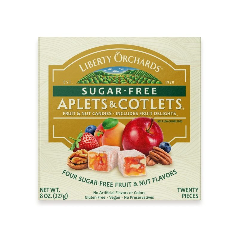 liberty orchards sugar free aplets cotlets 8 ounce liberty orchards 467866