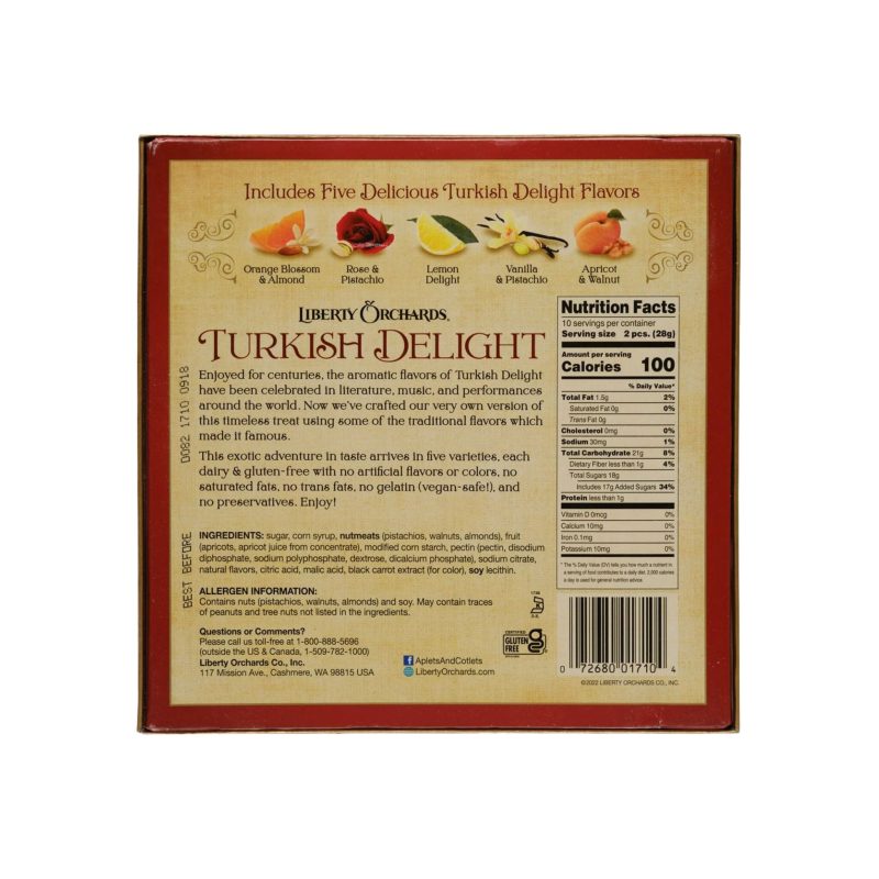 liberty orchards turkish delight 10 ounce liberty orchards 891369