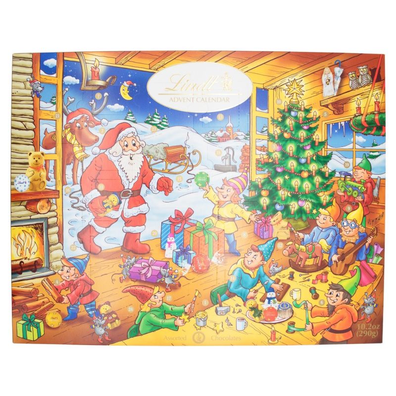 Lindt Advent Calendar Meltable Lindt Classic Santa 10.2 Ounce