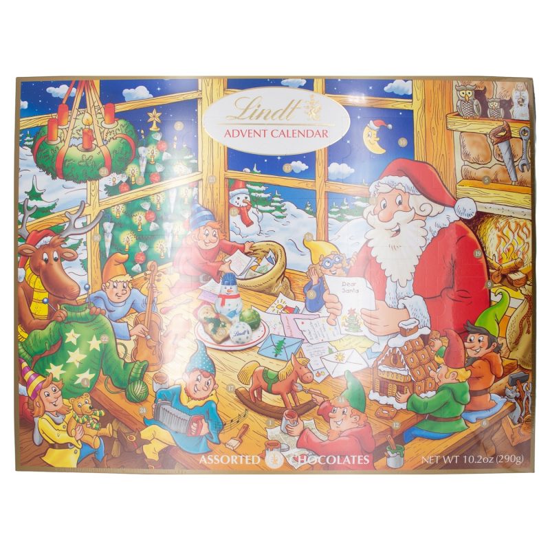 Lindt Advent Calendar Meltable Lindt Classic Santa 2022 10.2 Ounce