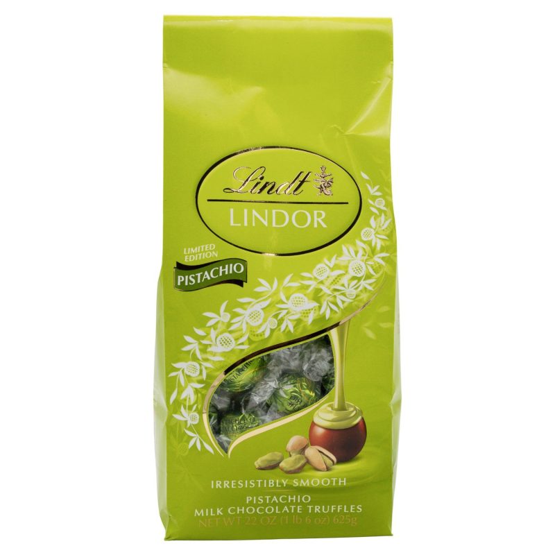 Lindt LINDOR Truffles Meltable Lindt Pistachio 22 Ounce