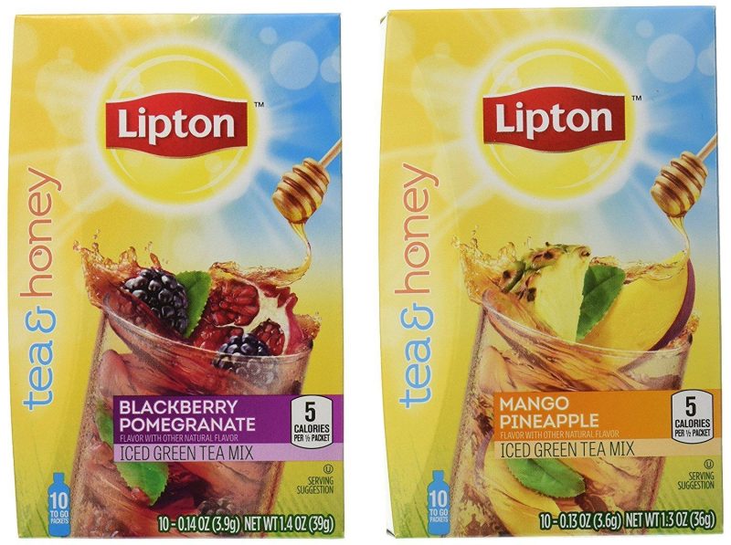 lipton iced green tea mix to go packets lipton 265088