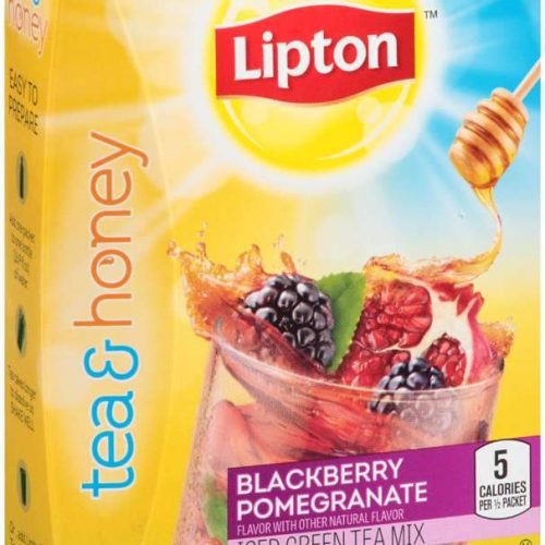 Lipton Iced Green Tea Mix To-Go Packets Lipton Blackberry Pomegranate 0.14 Oz-10 Count 