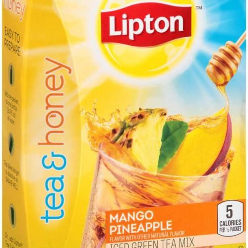 Lipton Iced Green Tea Mix To-Go Packets Lipton Mango Pineapple 0.14 Oz-10 Count 