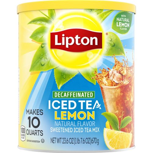 Lipton Iced Tea Mix Lipton Decaf Lemon 10 Quart - 23.6 Oz