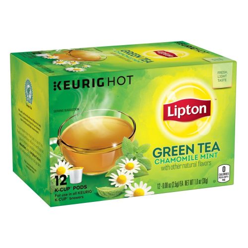 Lipton Tea K-Cups Lipton Green Tea Chamomile Mint 12 Count