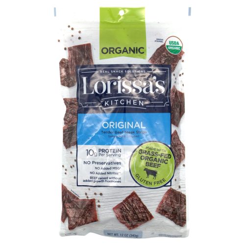 Lorissa's Kitchen Tender Beef Steak Strips Lorissa's Kitchen Original 12 Ounce