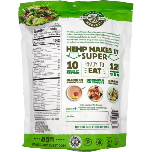 manitoba harvest organic hemp hearts manitoba harvest 544761