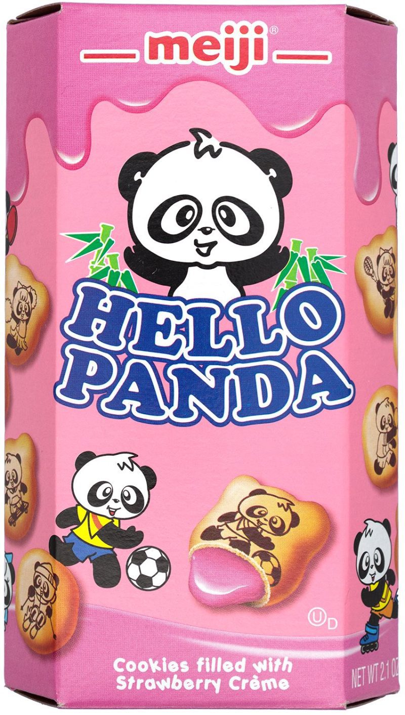 Meiji Hello Panda Cookie Meiji Strawberry 2.1 Ounce