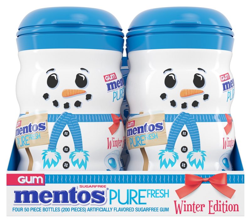 Mentos Pure Fresh Gum Mentos Winter Edition 3.53 Oz-4 Count