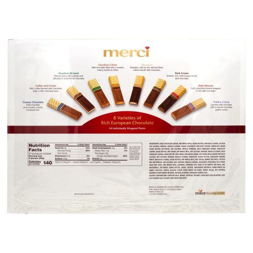 merci finest assortment of european chocolates meltable merci 320815