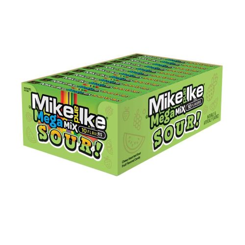 Mike & Ike Candy Mike & Ike Mega Mix Sour 5 Oz-12 Count 