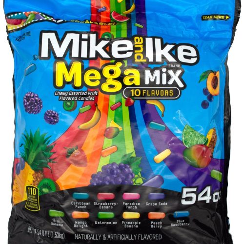 Mike & Ike Candy Snackathon Foods Mega Mix 54 Ounce 