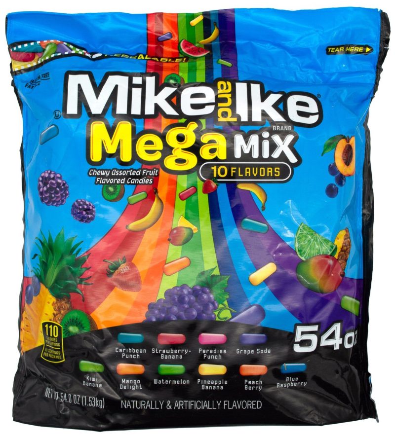 Mike & Ike Candy Snackathon Foods Mega Mix 54 Ounce