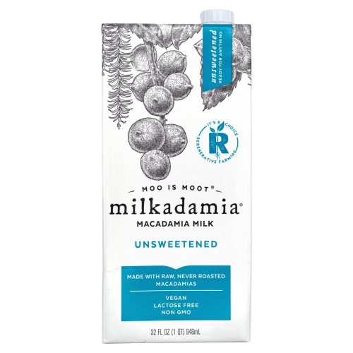 milkadamia Macadamia Milk milkadamia Unsweetened 32 Fluid Ounce