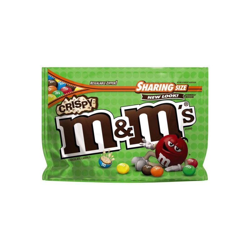 M&M's Chocolate Candies Meltable M&M's Crispy 8 Ounce