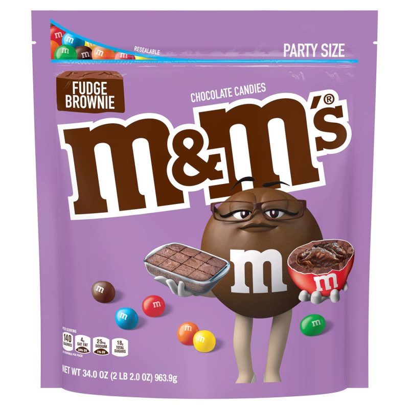 M&M's Chocolate Candies Meltable M&M's Fudge Brownie 34 Ounce