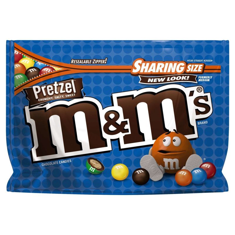 M&M's Chocolate Candies Meltable M&M's Pretzel 8 Ounce