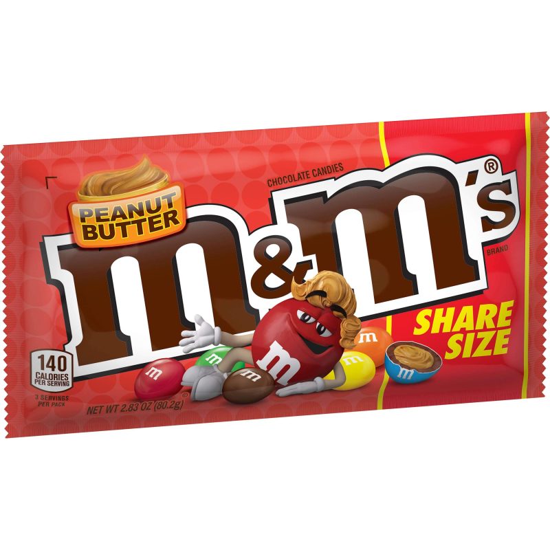 M&M's Chocolate Candies M&M's Peanut Butter 2.83 Ounce