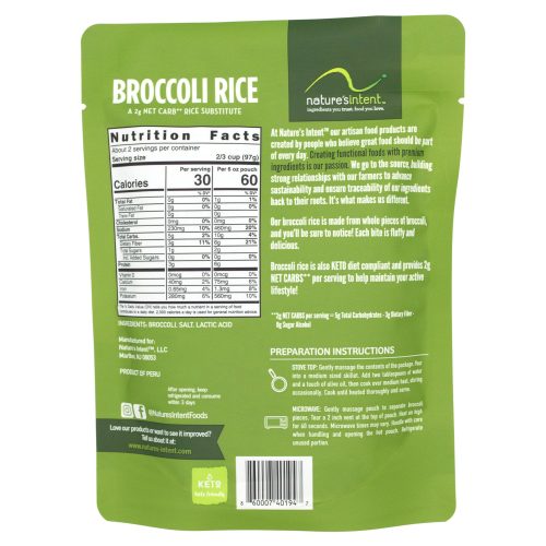 natures intent broccoli rice natures intent 266852