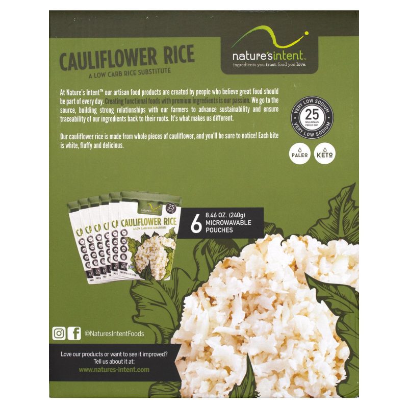 natures intent cauliflower rice natures intent 544462