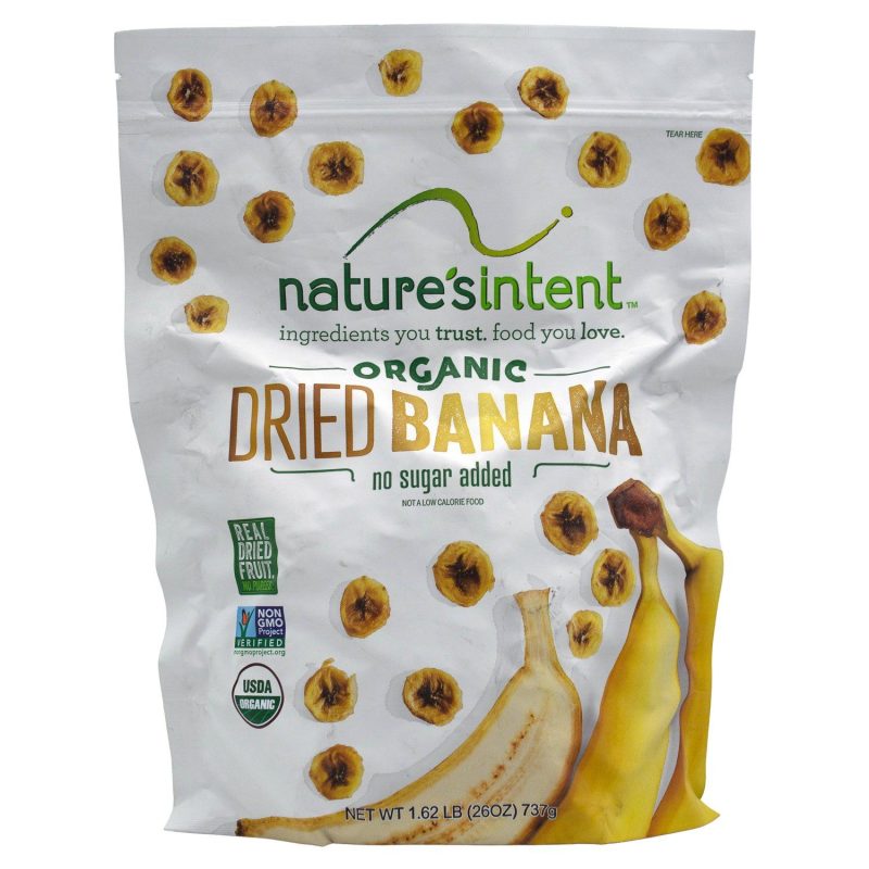 Nature's Intent Dried Bananas Nature's Intent Organic 26 Ounce