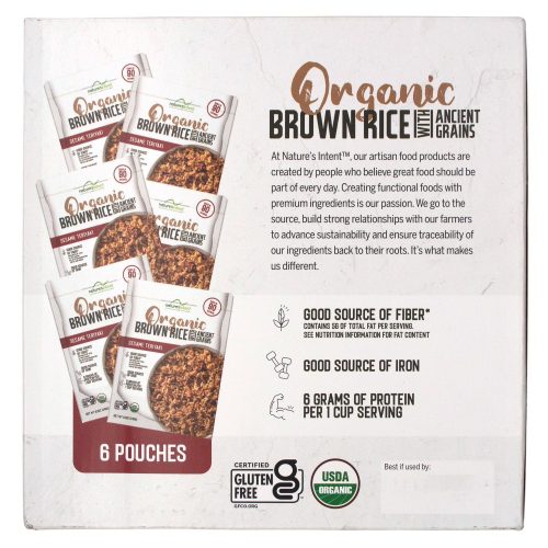 natures intent organic brown rice with ancient grains natures intent 527855