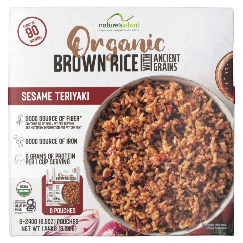 Nature's Intent Organic Brown Rice with Ancient Grains Nature's Intent Sesame Teriyaki 8.5 Oz-6 Count