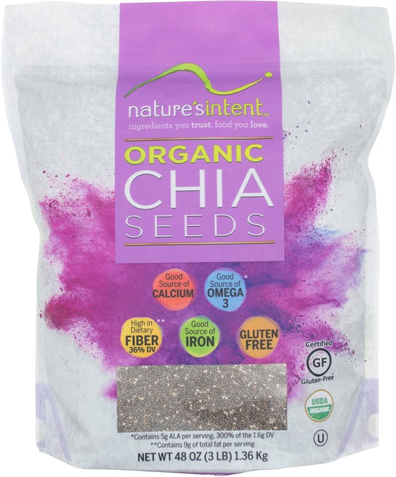 natures intent organic chia seeds 48 ounce natures intent 840880