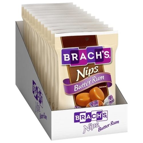 Nips Candies Nips Butter Rum 3.25 Oz-12 Count 