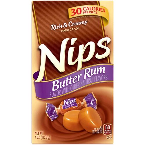 Nips Candies Nips Butter Rum 4 Ounce 