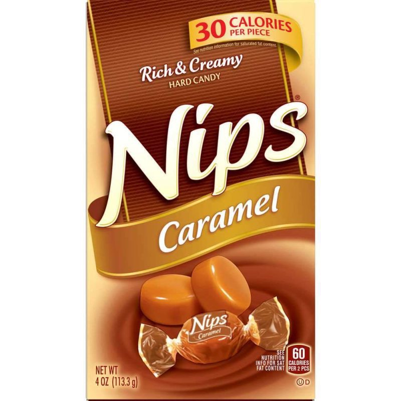 Nips Candies Nips Caramel 4 Ounce