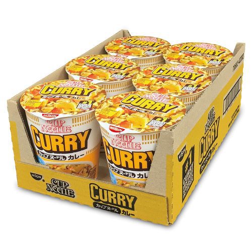 Nissin Cup Ramen Noodle Soup Nissin Curry 2.82 Oz-6 Count