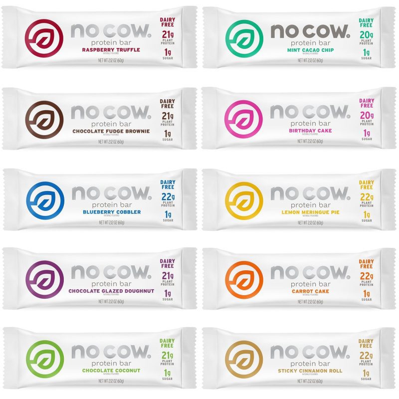 no cow plant based protein bars no cow 567969