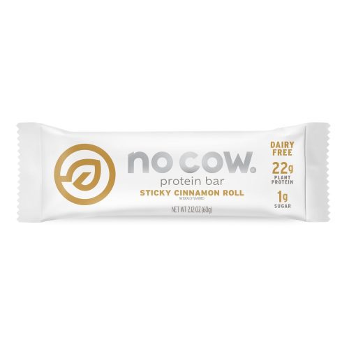 No Cow Plant Based Protein Bars No Cow Sticky Cinnamon Roll 2.12 Ounce 