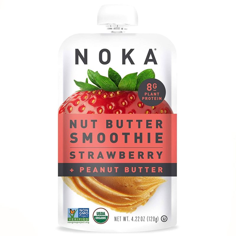 NOKA Nut Butter Smoothies NOKA Strawberry + Peanut Butter 4.22 Ounce