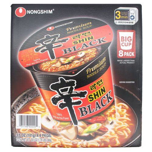 Nongshim Shin Black Noodle Soup Nongshim 3.5 Oz-8 Count