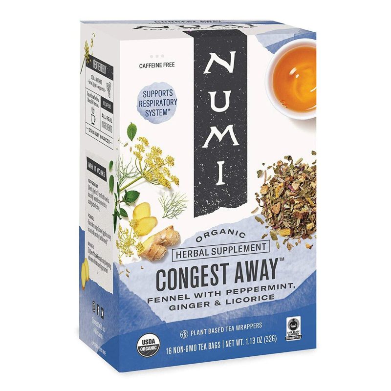 Numi Organic Tea Numi Congest Away 16 Tea Bags