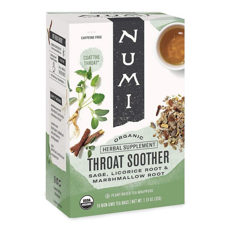 Numi Organic Tea Numi Throat Soother 16 Tea Bags