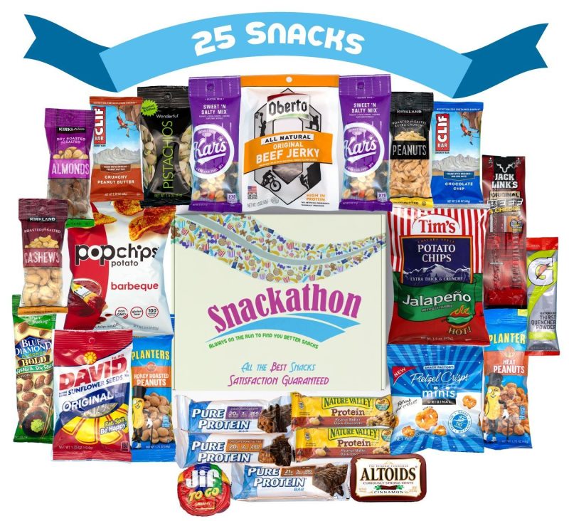 nuts meat protein and snacks gift care package 25 count snackathon foods 566593