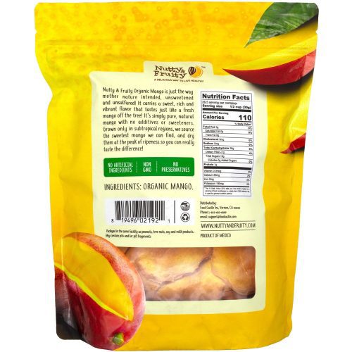 nutty fruity organic dried mango nutty fruity 561606