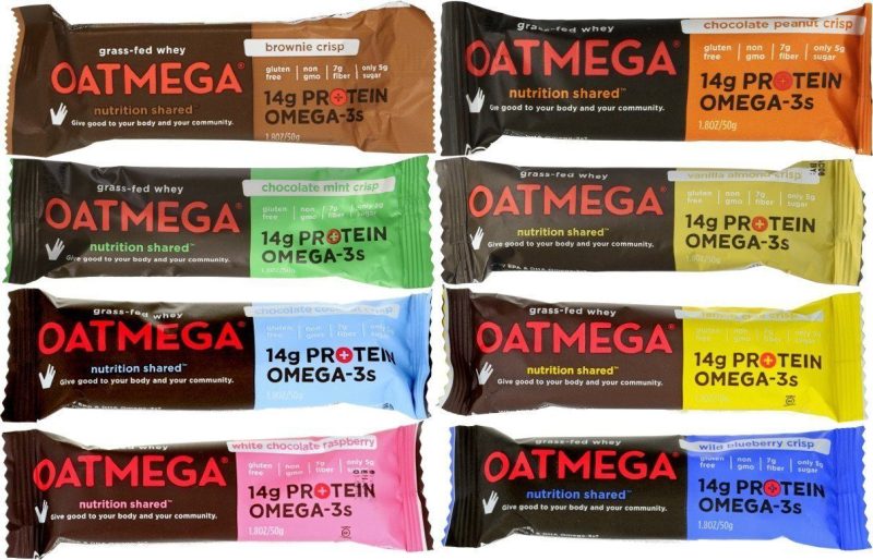 oatmega grass fed whey protein bars oatmega 707804