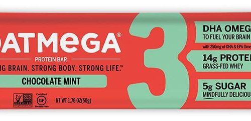 Oatmega Grass-fed Whey Protein Bars Oatmega Chocolate Mint 1.76 Ounce 